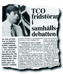 Under Lennart Bodströms tid som ordförande utvecklades TCO till en stark röst i samhällsdebatten.