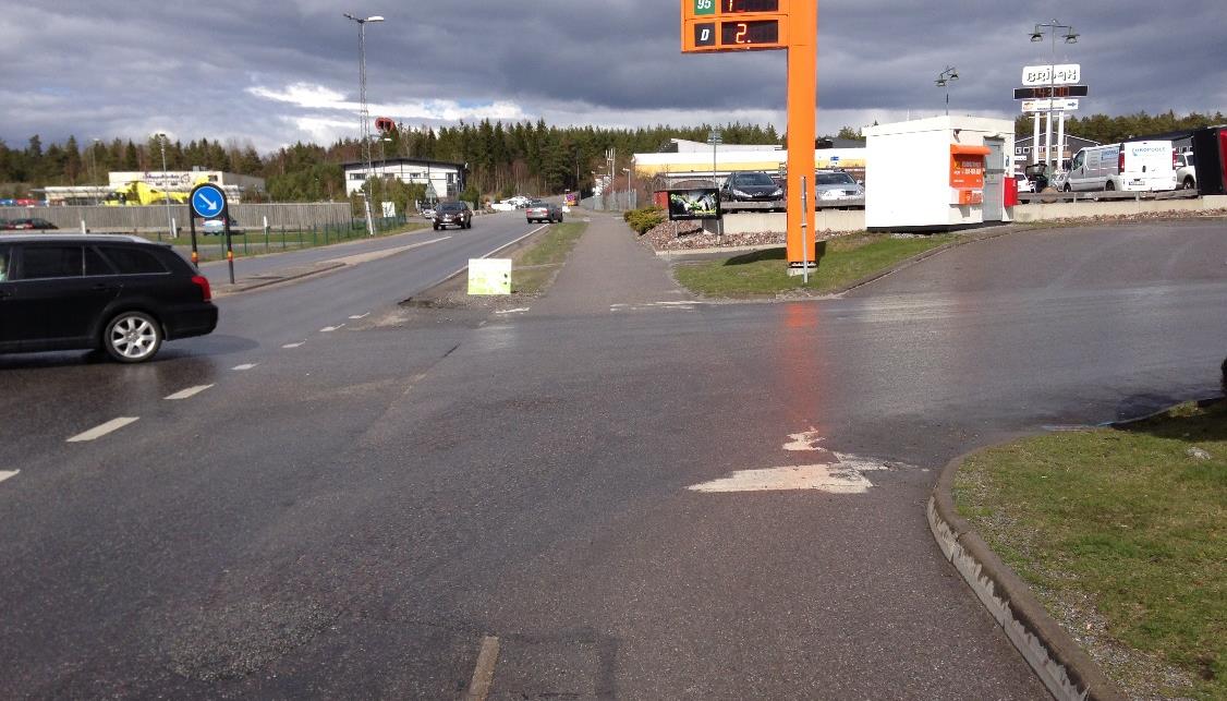 7 Trivector Traffic Figur 6 Illustration över befintliga gångytor inom utredningsområdet som har inventerats.