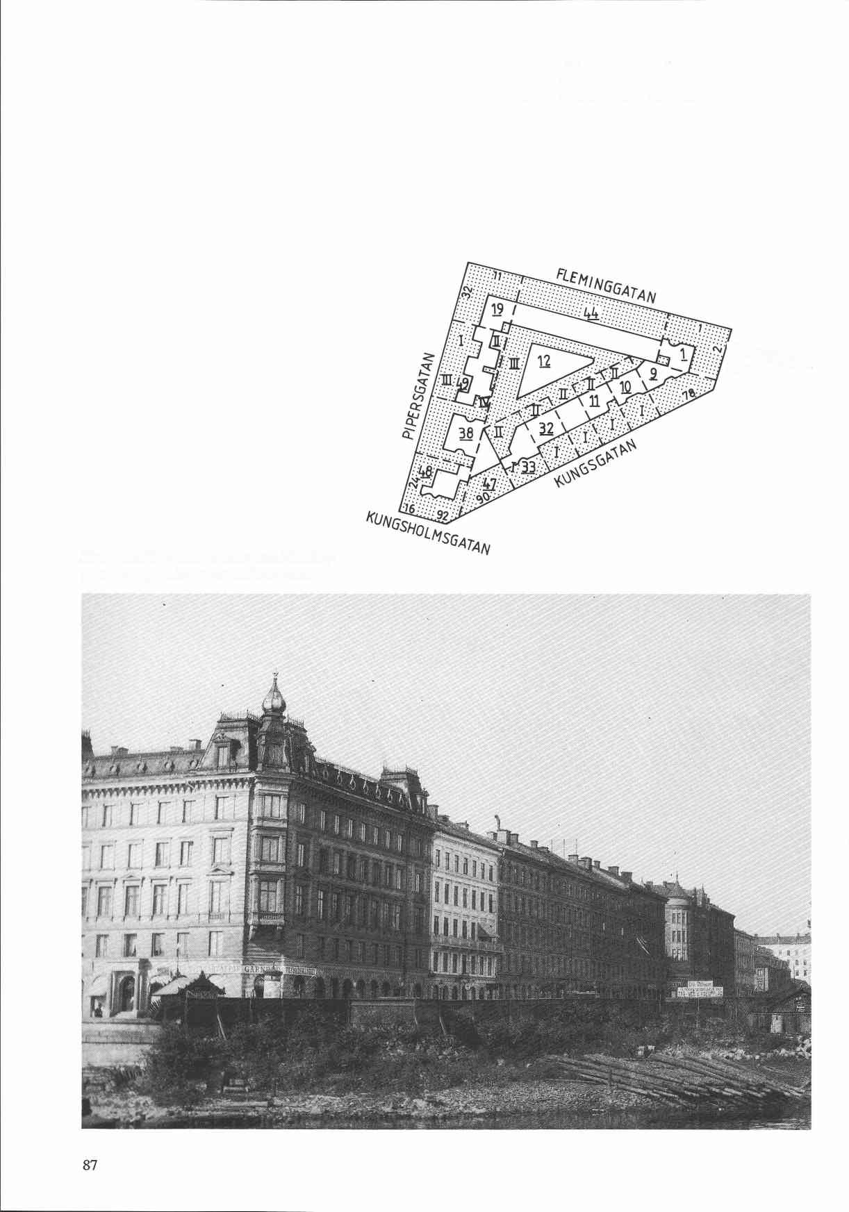 Kvarteret Häroldens fasader mot