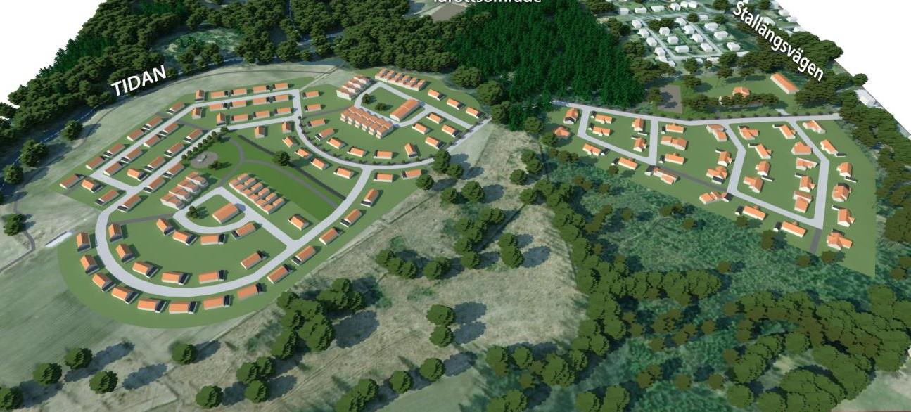 Antagna / godkända detaljplaner Antal lägenheter Antal tomter Status Kungsbroområdet 45 alt 56 lägenheter Antagen av KF 2015-06, överklagad Järnskog Ca 50 lägenheter Antagen av KF 2016-03-21