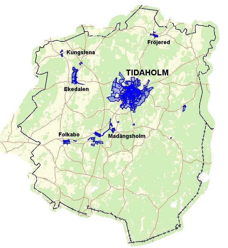 Landsbygden Kommunen äger även mark i Ekedalen, Kungslena, Folkabo och Fröjered.