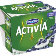 20:- YOGHURT 4-PACK Activia. Välj mellan olika smaker. 500g, jfr-pris 40:00/kg. Ord.pris 26:95. 25:- 59 90 /kg BREGOTT Arla. Välj mellan normalsaltat, extrasaltat & mellan.