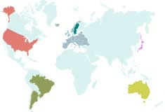 PROBIOTIKAPRODUKTER Sverige fruktdrycker och yoghurt Europa yoghurt och shots Japan shots, yoghurt och sojadrycker Australien kosttillskott som kapslar och tabletter Brasilien och Argentina shots och