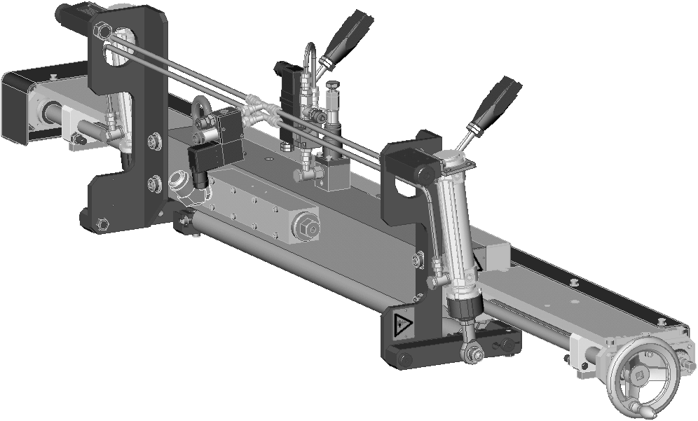 Magnetventil Insvängningsanordning 3 Magnetventil Styrmodul 4 Styrmodul 5 Filterpatron 6 Banstyrning 7