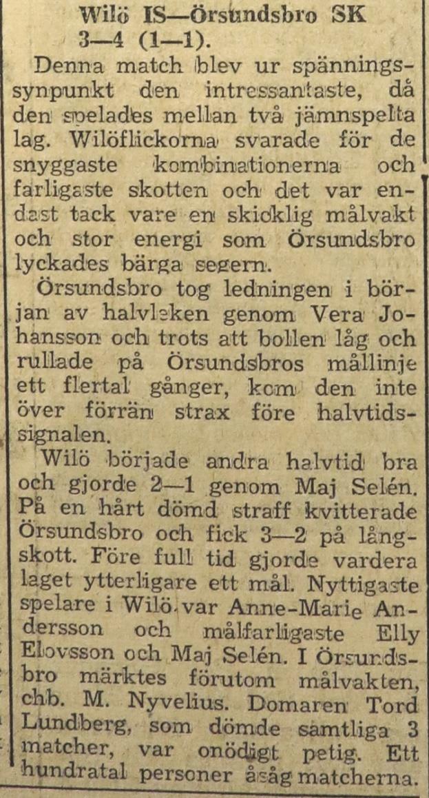 Söndagen den 20 augusti 1950 spelades de första matcherna vid sammandragningen i Lindsunda.