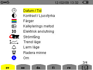 3. ANVÄNDNING C.A 8335 måste konfigureras enligt instruktionerna i kapitel 4 för att kunna göra mätningar.