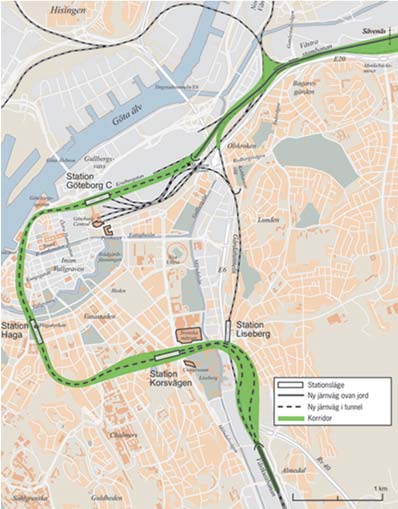 Förbifart Stockholm Ett 21 km lång vägprojekt varav 18 km under mark, kostnad 28 miljarder kr. Projektet sträcker sig över fem kommuner, Huddinge, Stockholm, Ekerö, Järfälla och Sollentuna.