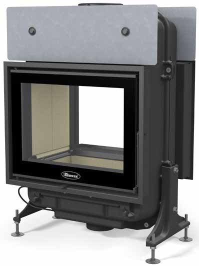 Dovre 2200CB Med vikdörrar Mörkgrå - Täckgaller över/under i gjutjärn 2.190 kr - Plan topp 990 kr - Övergång till rökrör 150 mm 490 kr - Asklådelösning 1.