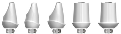 Distanser Express Abutments Express Abutment inkluderar distans, avtryckstopp, urbränningshätta (en med rotationslås och en utan), läkhätta, distansreplika och distansskruv 31205 Express Abutment Kit
