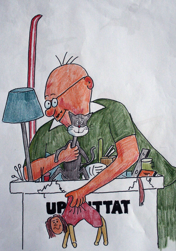 Det här är Jocke som är bra på att leta rätt på borttappade saker. Han har hjälpt tusentals människor som tappat bort saker. En dag fick han ett brev från Afrika.