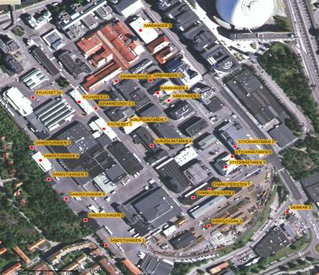 Fastigheter ägda av Stockholms stad Stadsledningskontoret anser att Söderstaden har goda förutsättningar att bli en av stadens mest spännande, upplevelserika och mångfacetterade stadsdelar.