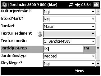 11.7.23 Jordmånsbeskrivning och markprovtagning Variabler Jorddjup i gropen 11.7.23 JORDDJUP I GROPEN JorddjupGrop 11:106 [meny Jordmånsbeskrivning] Jorddjupet i den grävda provgropen är avståndet från markytan ned till berggrunden.