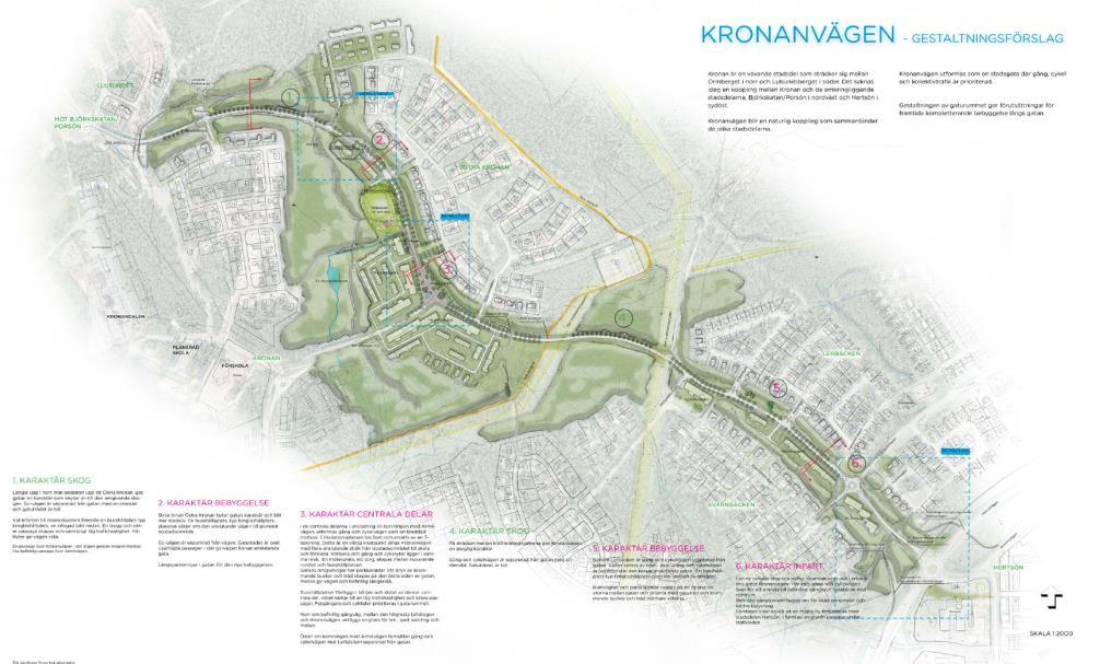 I de mest lokala miljöerna skapas gångfartsgator.