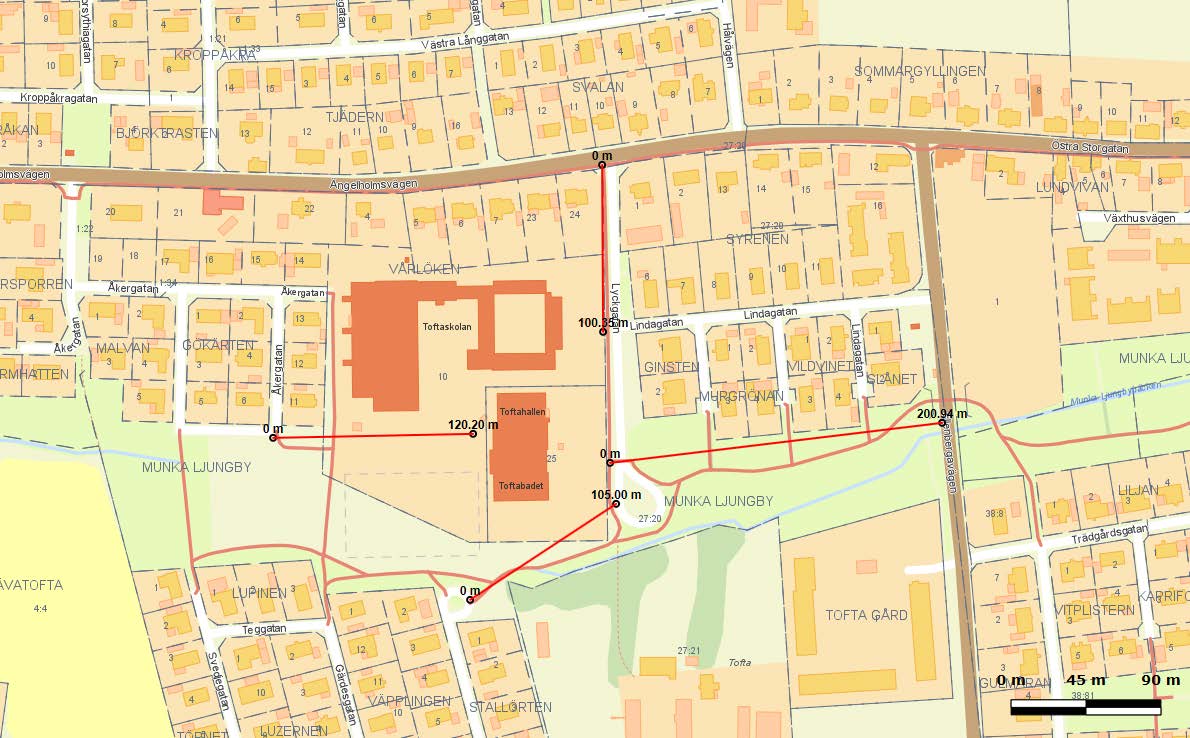 Undvik att köra ända fram Trafiken vid skolor och andra platser målpunkter.