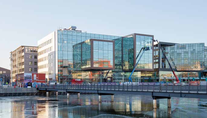 Större pågående projekt Olaus Petri 3:244 i Örebro LÄGE: Vid Resecentrum i Örebro YTA: 14 526 kvm TIDPLAN: Färdigställt kvartal 2, 2019 INVESTERING: 420 Mkr CERTIFIERING: Miljöbyggnad nivå Silver I