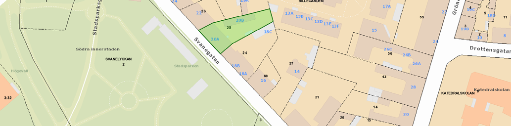 Svanegatan 20A-20B Upprättad Innehåll: