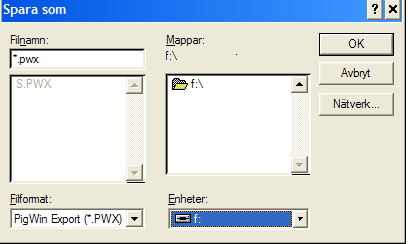 7 Skapa fil med suggdata från satellit till nav 1. Ska filen skapas på ett usb-minne? Sätt då i minnet i datorn och notera vilken enhetsbokstav det får. 2.