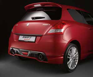 DESIGN a Sport Paket i tre delar, frontspoiler, sidokjolar och bakspoiler. Lackeras i bilens färg. Art.nr 99000-SPORT-PAC a. Frontspoiler, art.nr 99000-99064-B1R Sidokjolar, art.nr 99000-99064-B1T b.