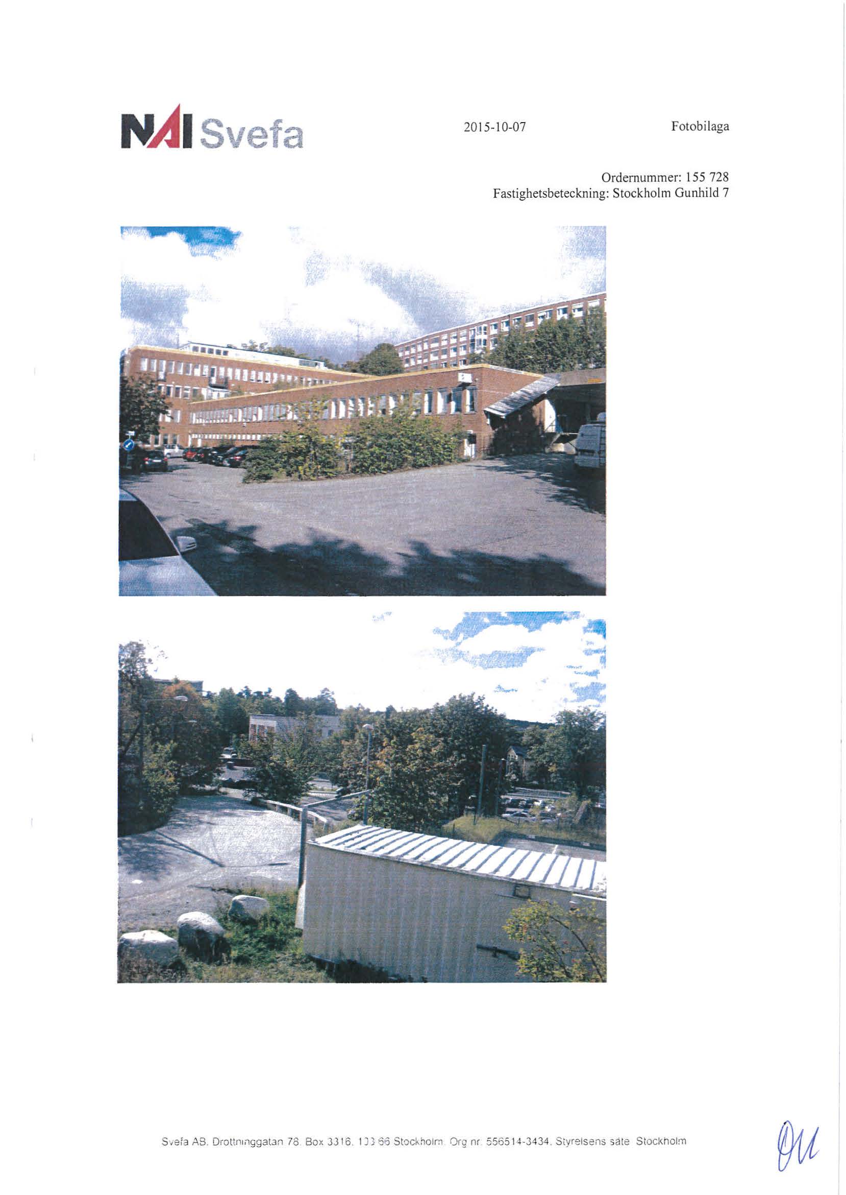 261 HAlsveta 2015-10-07 Fotobilaga Ordernummer: 155 728 Fastighetsbeteckning: Stockholm Gunbild 7