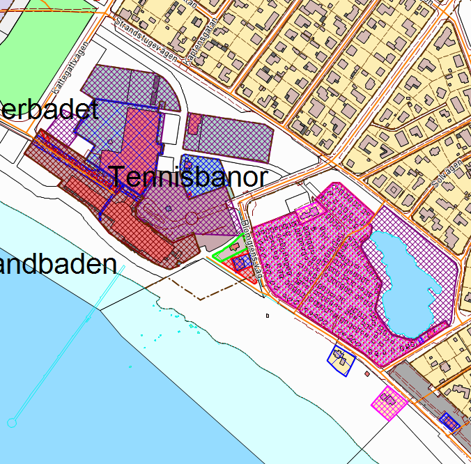 Kartbilag 2a: Falkenbergs kommun äger all mark