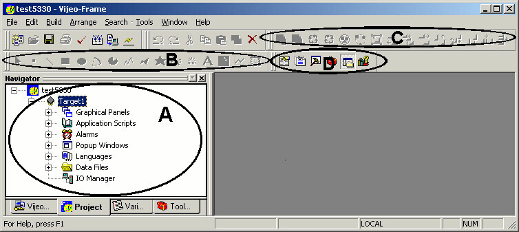3 BÖRJA ARBETA MED VIJEO DESIGNER Programmeringsverktyget för operatörsterminalen Magelis XBTG heter Vijeo Designer. Vijeo Designer stödjer operativsystem Windows 2000 och Windows XP. 3.