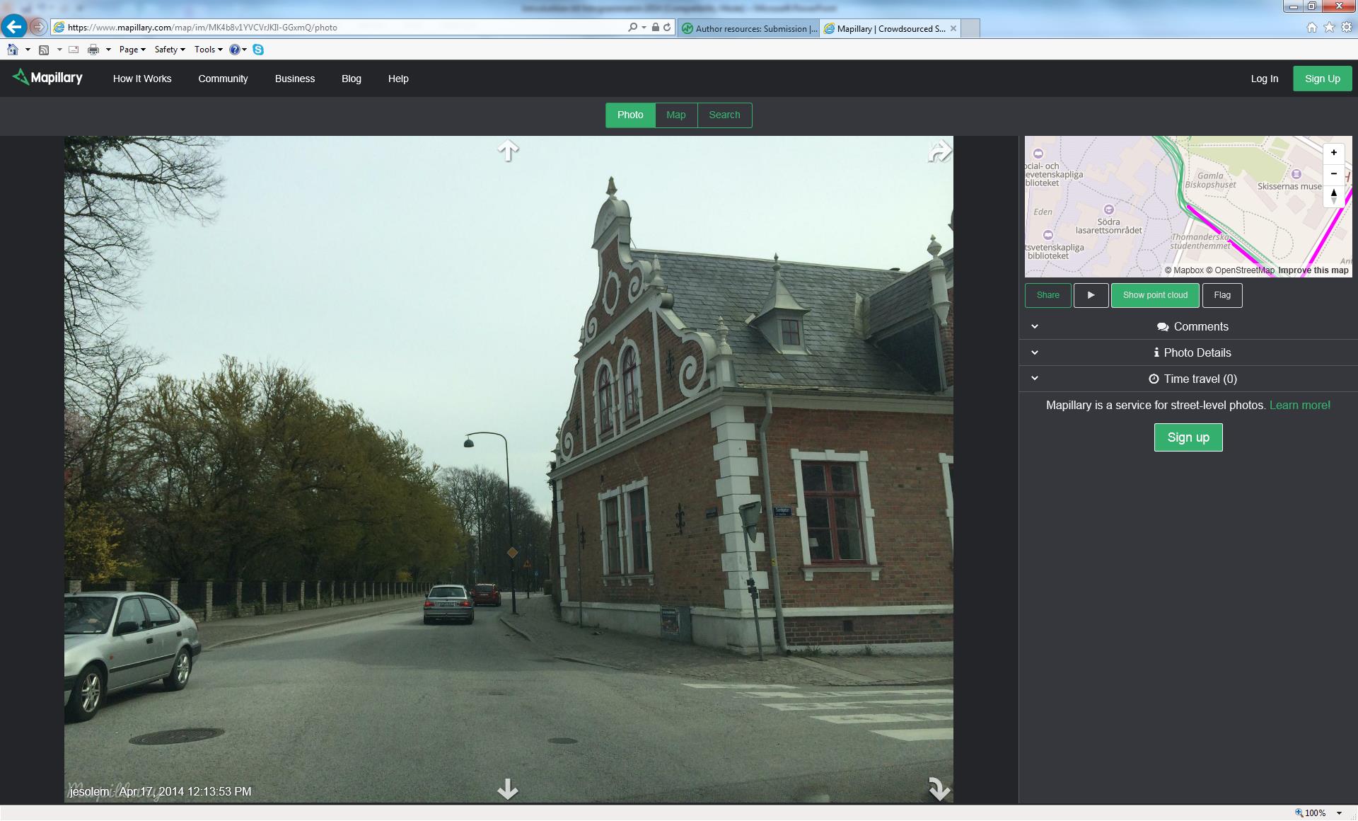 Mapillary crowdsourced