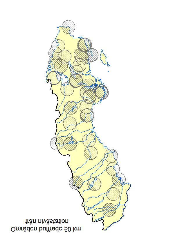 24 k Förekomster i vatten- förvaltningen, 0-5 m Förekomster i vatten- förvaltningen, 5-10 m Figur 5.