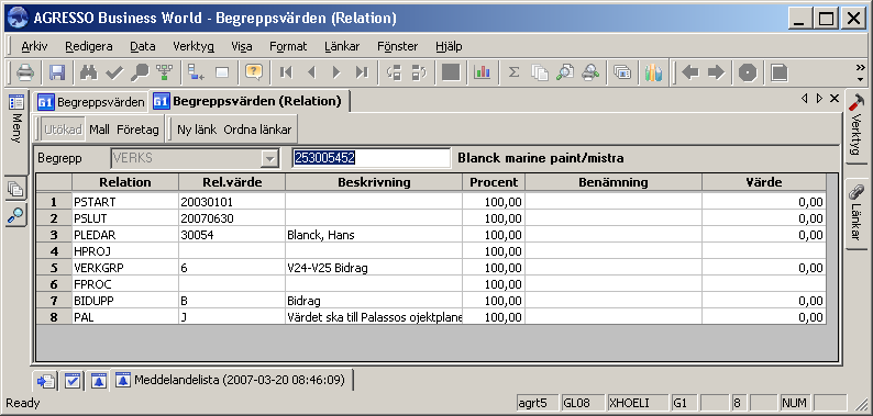 Lathund Upplägg begreppsvärden i Egen meny Sök på begreppsvärde För att söka upplagda värden gå in under Gemensamt -> Begrepp och relationer -> Begreppsvärden.