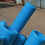 ANSLUTNING TILL PLASTRÖR ANSLUTNING TILL PLASTRÖR BLUTOP KOMPATIBLA Spetsändar på rör enligt nedan - PVC enligt EN 1452 - HDPE enligt EN 12201 kan föras in i Blutop rör och i rördelarnas muffar PFA