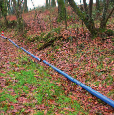 UPPRADNING AV BLUTOP RÖR SMÖRJMEDEL OCH REPARATIONSFÄRG UPPRADNING AV BLUTOP RÖR SMÖRJMEDEL DN/OD Avstånd mellan 2 buntar 90 L = 180 m 110 L = 120 m 125 L = 120 m L 850 g, metallburk RSK-nummer