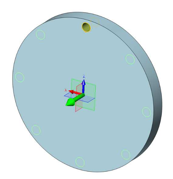 Skapa hålmönster Det är alltid bäst att skapa mönster som en 3D-operation och inte i en skiss då det skapas fler parametriska villkor som är enkla att redigera vid framtida ändringar.