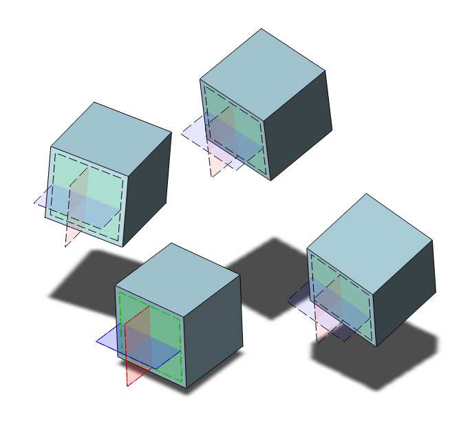 Kopiera parter i sammanställningen Vill du ha fler kopior av samma part så är det enkelt att kopiera genom att först klicka på parten (i trädet eller direkt på modellen), klicka på CTRL+C på