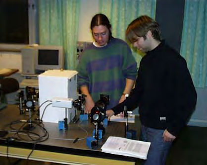 Laserteknik för C,D,E,F och M Kurskod: FAF 112 Poäng: 4p Läses: Ht Lp1 Språk: Svenska Litteratur: Laserteknik: S Borgström och S-G Pettersson Laborationer: HeNe-lasern, Diodlasern, Nd:YAG-lasern och
