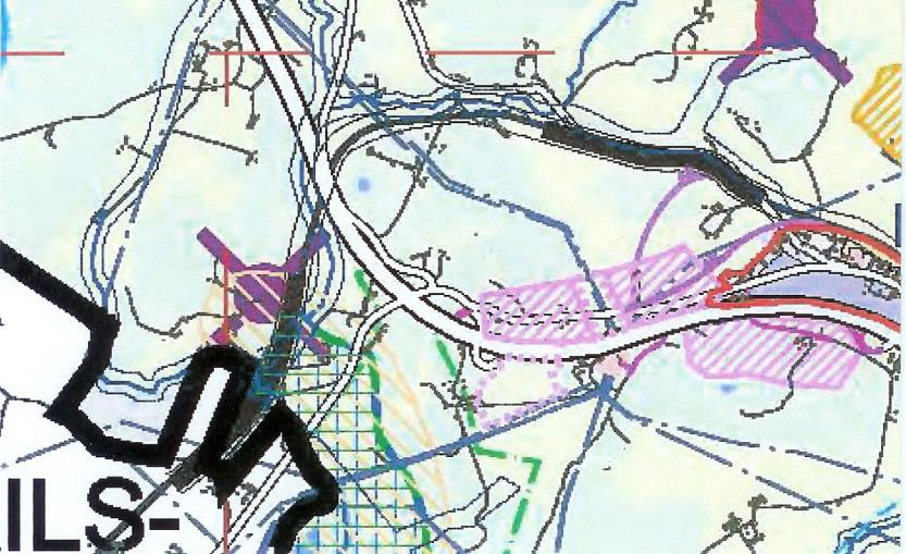 Planområde Gläborgmotet Framtida verksamhetsområde Utdrag ur översiktsplanen Strax öster om planområdet redovisas i översiktsplanen Håby/E6-zonen med följande beskrivning: Kommunens huvudsakliga