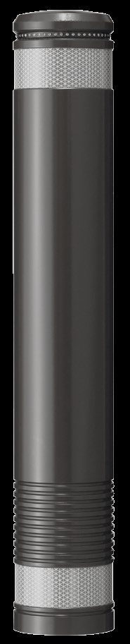The Rising City Big Stadspollare DK-9 Diameter: 130 mm Längder: 800 eller 900 mm Top Ring modell Art. 16.0900.
