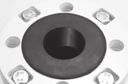 Flänsanslutning Flange Types Fläns-utförande / Flange variations: 1 1) aluminium / rostfrittstål 1) aluminium / stainless steel aluminium, rostfrittstål, stål (DN 250) aluminium, stainless steel,