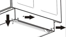 INSTALLATION Med inställningar behövs Torx T20. Obs! Placera inte spisen på en extra sockel eller annan upphöjning. Detta ökar risken för att spisen skall tippa över!