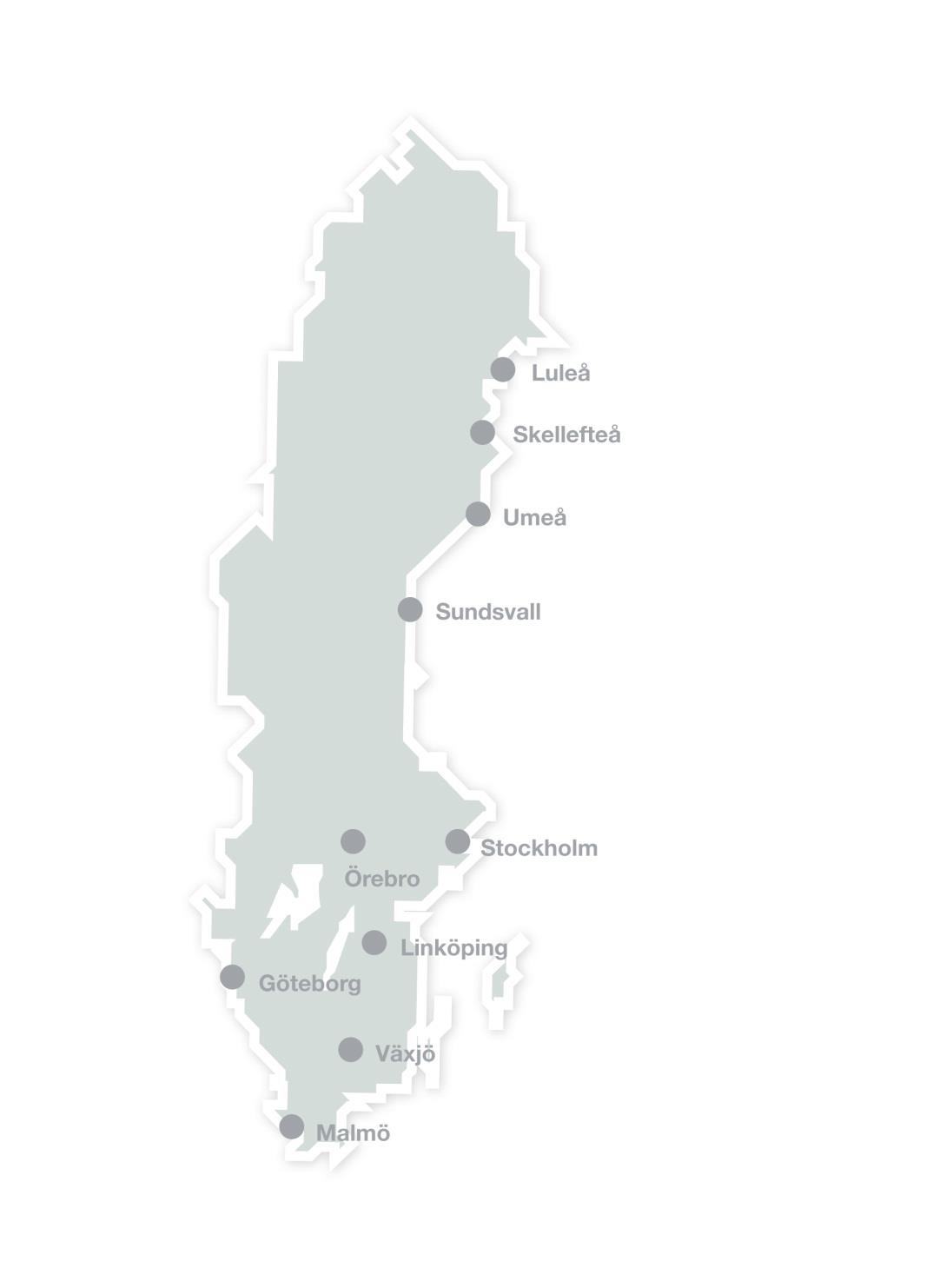 Vi finns nära dig Luleå Skellefteå Umeå Sundsvall