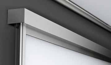 Skjutdörrar Vista Fakta Måttbeställda golvgående skjutdörrar med dörrprofiler, golv- och takskena i aluminium.
