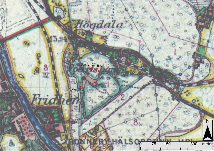 Bilaga 1a och 1b Undersökningsområdet enligt äldre kartmaterial.