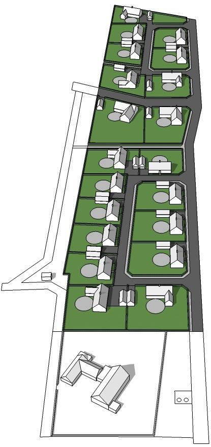 Planområdet sett från nordväst llustrationsplanen