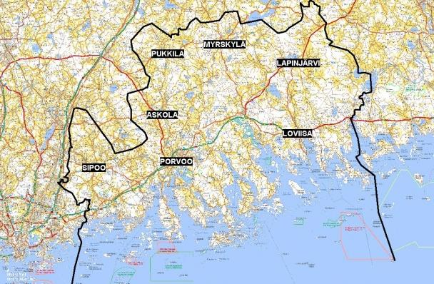 2 Verksamhetsmiljö Östra Nyland är en livskraftig verksamhetsmiljö. Läget vid kusten, öster om huvudstadsregionen, är idealiskt för närings- och affärsverksamhet.
