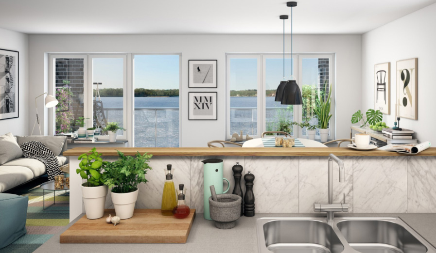Kajhusen, Dalénum Lidingö Antal bostäder 800 Produktionsstartade 2015 103