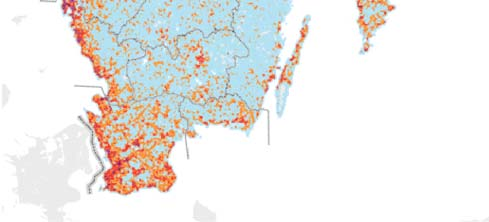 Förändringstryck Förvaltningsindex enligt Riksantikvarieämbetet 2011 Hett Ökning Neutralt Svalt Figur 6