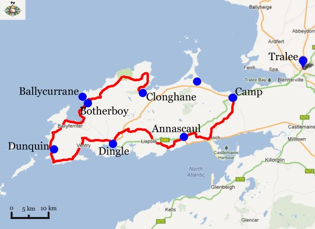 Dingle Way, Camp - Cloghane, 7 nätter 4(6) Dag 8 Hemresa Efter frukost är det dags för hemresa eller vidare färd på Irland.