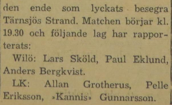 Fjolårets kretsmästare Wilö är i år seedade i Distriktsmästerskapet för lag och ska i kvartsfinalen möta Vittinge, som ligger i mitten av div II, så någon upprepning av fjolårets tredjeplacering är