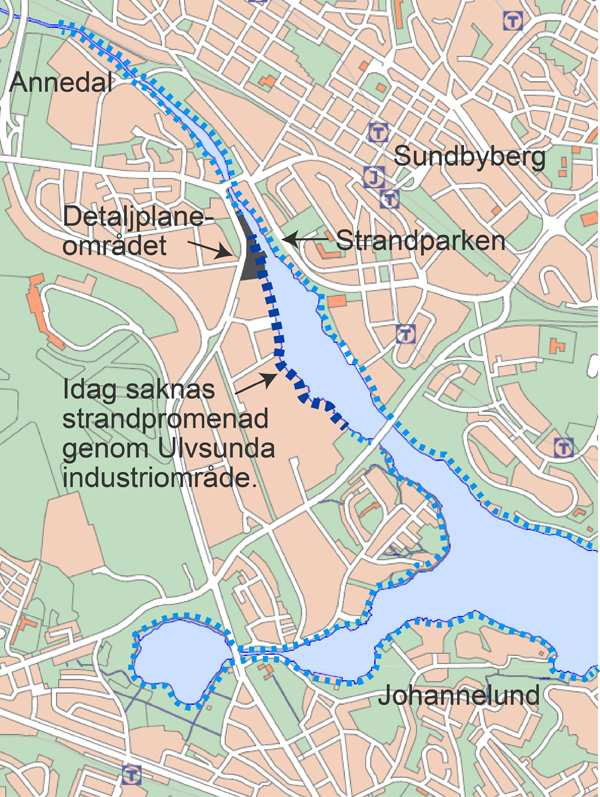 SID 4 (13) Strandpromenad Strandområdet inom industriområdet är idag till stora delar onåbart, på grund av ett flertal inhängnade / stängslade områden och otillgänglig mark.