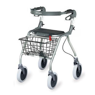 DOLOMITE SYMPHONY 600, 520 Invacare Extra lätt och anpassningsbar rollator för inom- och utomhusbruk. Färger: Grå Ställbar höjd: 78-93 cm (71-85 cm) Handbroms: Vajerfunktion.