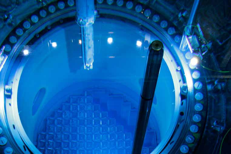 Elproduktionsprocessen 28 I reaktortanken finns bränslet som anrikat uran inkapslat i metallrör. Rören sitter i knippen i s.k. bränsleelement.