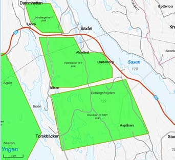 Surberget Vilhelmina Undersökningstillståndet Surberget nr 1 om 3 880 ha ligger cirka en mil väster om centralorten Vilhelmina.